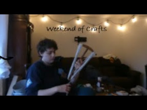 Crafty Weekend Vlog | Knitting, Weaving and Spinning Yarn