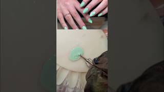 how to make light green nail polish at home#virlshort#nails#simplenails#nailart#views#braidal#mixing