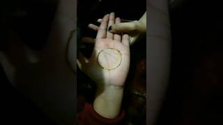 Mehandi trick for perfect Circle ❤️#mehanditutorials #mehndi #trendingshorts #tricks