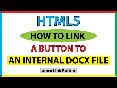 How To Link A Button To An internal  Word (docx) File In HTML *2023