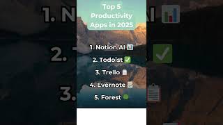Top 5 Productivity Apps in 2025 #Productivity #Apps2025 #Top5Tools #WorkSmart #AppShorts