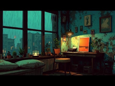Cozy Rainy Night Lofi Chill 🌧️ Soothing Study Mix Music for Work & Focus