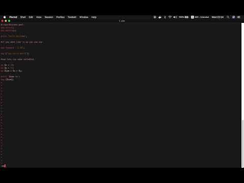 PERL simple hello world script tutorial