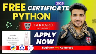 Harvard University Free Python Certification Course | How to get FREE Certificate? Anyone Can Apply
