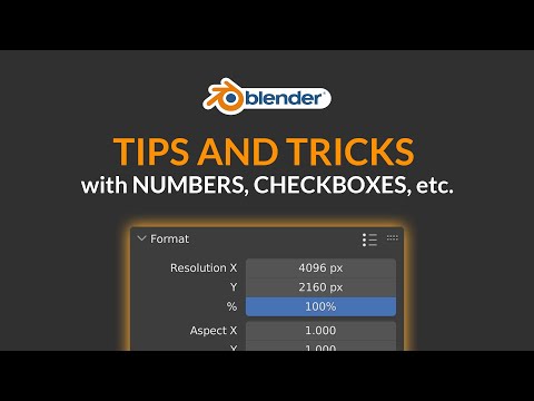 Awesome tips and tricks with numbers, checkboxes etc. in Blender