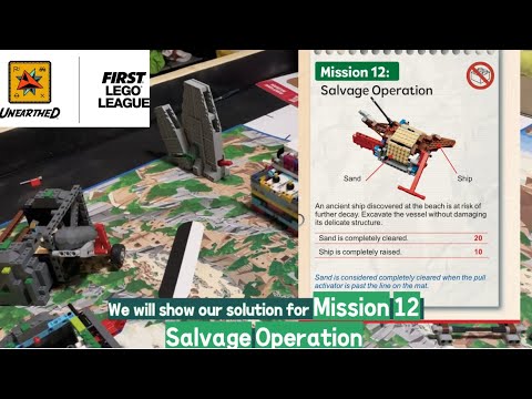 🐢 Mission 12 Salvage Operation FLL Unearthed #fll #unearthed #lego #robotics #turtlebots