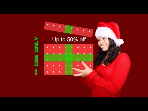 CSS Amazing Discount Gift Design with Hover Effects