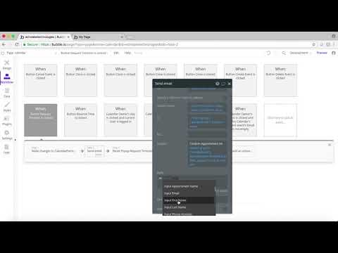 Calendar Video #7:  Send confirmation email from Your Bubble.io No Code Web App