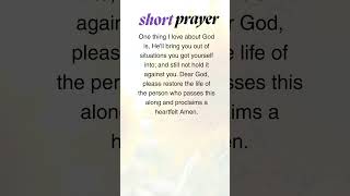 Short prayer #prayerworks orks #grace #prayers #jesus #pray #prayerlife