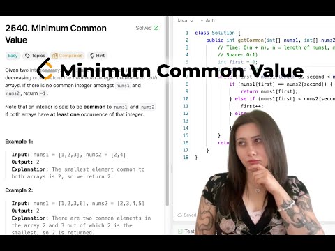 Minimum Common Value LeetCode - Java