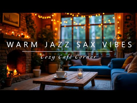 Warm Jazz Sax Vibes – Cozy Café Corner for Relaxing and Studying