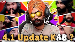 4.1 UPDATE इंतज़ार 😱 | BGMI LIVE | PUBG LIVE