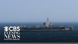 U.S. aircraft carrier and three destroyers arrive in Middle East amid Trump threats to Iran