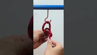 Simple & Strong Knot for Hanging Heavy Items! 🪢✔️ #KnotTrick #DIYHack