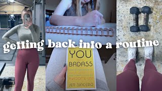 PRODUCTIVE VLOG: getting back into a routine, project 50 challenge + more!