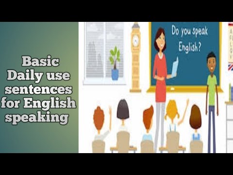 Learn Basic Daily use sentences for English speaking || learn English speaking|| learning English