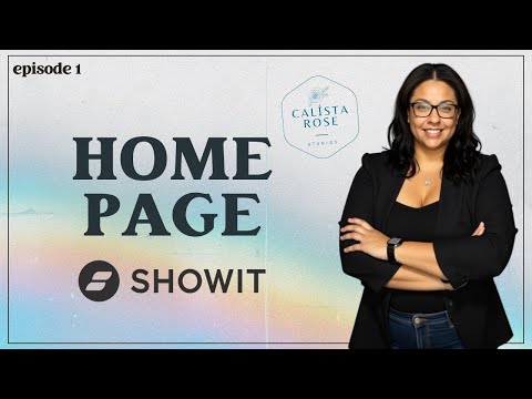 Showit Homepage Tutorial | Showit Website Tutorial | Build Your Website Step by Step