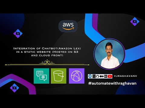 Integration of Chatbot(Amazon Lex) in a static website (Hosted on S3 and cloud front)