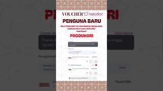 Voucher Kesehatan by Halodoc   #halodoc #promohalodoc