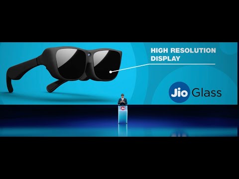 Jio Glass for 3D Interactions. Smart Glasses. Reliance AGM.