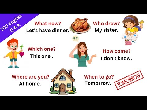 200 Daily Use English Question Answers | Fun Learning Question Answers