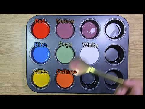 ​"Mixing Vibrant and Soft Hues from a Restricted Palette #colors #satisfying #mixingcolors 