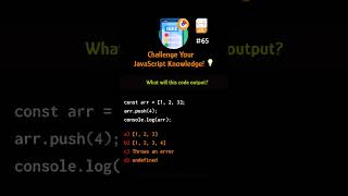 Challenge Your JavaScript Knowledge! 💡Can You Guess the Output?  🖥️💡 #javascript #viral #trending