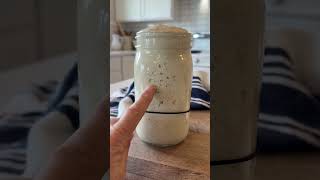 How to know when your sourdough starter is ready to bake with! #sourdoughbread