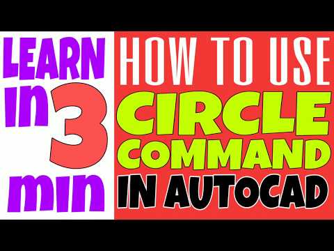 Autocad tutorial - How to use circle command in autocad #cadibly #learncad #autocad