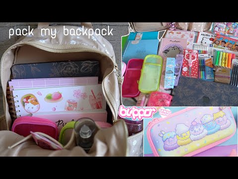 pack my backpack w me 🎀 & mini Blippo haul ♡ Sanrio goodies ✨