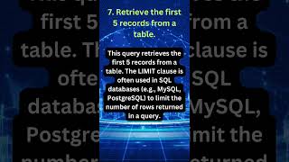 SQL Query: Retrieve the first 5 records from a table #informaticatutorial #sql