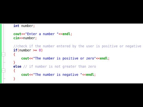 C++ If-Else Statement Example