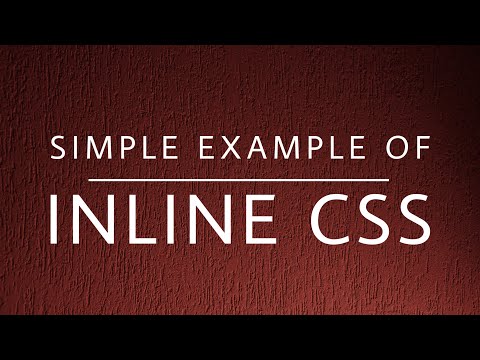 Inline CSS |HTML Beginners