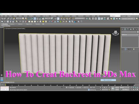 Creating a Realistic Bed Backrest in 3ds Max with Vray /  how creat backrest in 3ds max