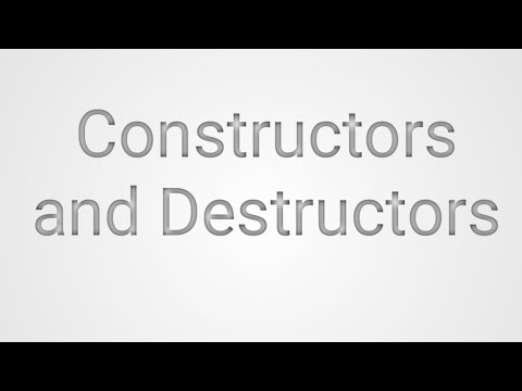 C++ Constructors and Destructors | Object-Oriented Programming Tutorial