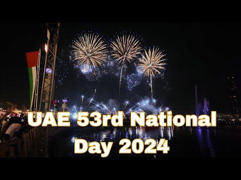 53rd UAE National Day Celebration in Dubai 2024 #dubai #uae #uaenationalday #eidaletihad #fireworks