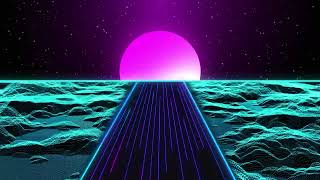 retro land animation with grid and sun 80s synth wave #vjloop #yogabackround #dj #nocopyrightsvideo