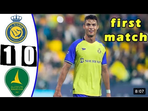 Ronaldo first match in Al-nazzar