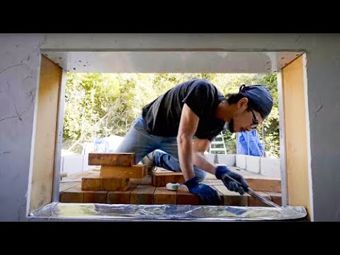 the Day of setting up a Stone Oven in a new bakery 