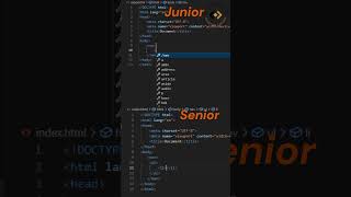 junior vs senior part-2 in html #html #shortsvideo #shorts #sanatani #coding