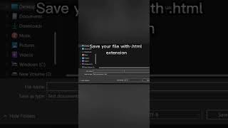 How to save html file in notepad #codingclasses #codingforbeginners #codinghelp