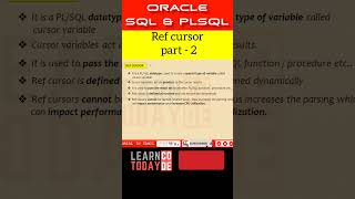 Ref cursor part 2