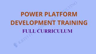 Power Platform Developer Training | Learn Online with Krivi IT