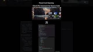 Animated Timed Card Opening #coding #html #css #javascript #webdevelopment #python #htmlcss #js #yt