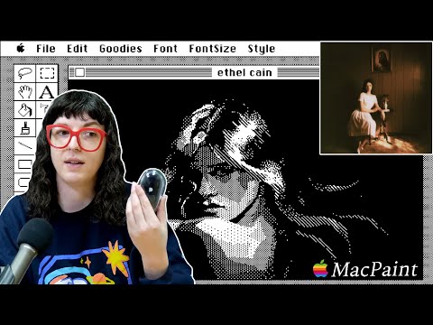 Can I Paint Ethel Cain in an Art Program from 1984 (MacPaint)?