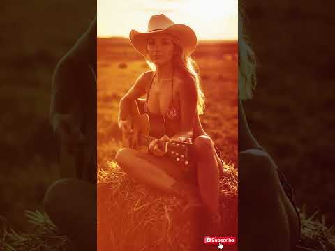 Cowgirl Sunset Vibes 🌾 | Relaxing Country Guitar Music for Peaceful Evenings #shorts #relaxcountry