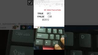 MS Word Trick | How to Insert True/False Checkbox in MS Word #MSWord#WordTricks#Checkbox #TrueFalse