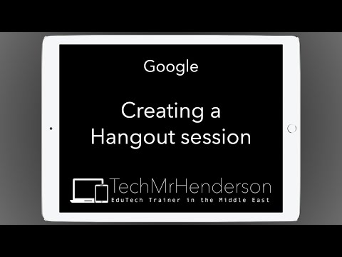 Google: Creating a Hangout session