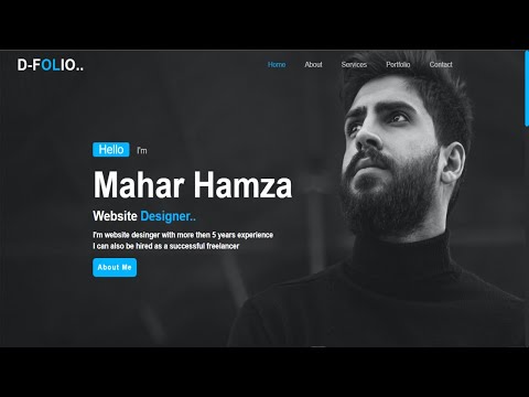 Build a Responsive Portfolio Website Using HTML CSS  | With Source Code