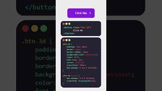 #SHORTS 3D Button Using Only CSS